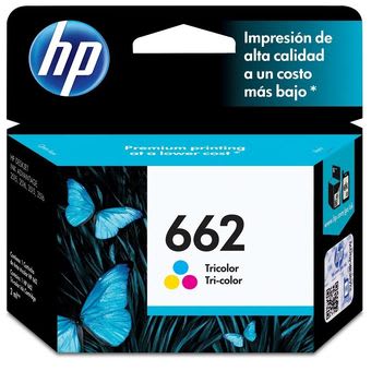 Cartucho Tinta De Impresora Hp 662 Tricolor 100 Páginas Advantage Cz104Al