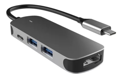 Hub Tipo-c 4 En 1 Usb 3.0 1 Usb 2.0 Hdmi Negro