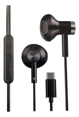 Audifonos Alámbricos Aiwa Tipo-C Aw-I60Tc C/Mic Negro1