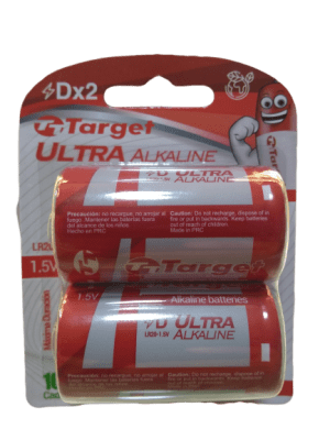 Pack Pila D2 Alcalina Target1