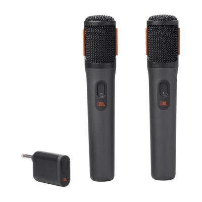 MICRÓFONO JBL  INALÁMBRICO PARTYBOX 2 MICRÓFONOS DE MANO 2.4GHZ  RECARGABLE 20 HORAS DE UTILIDAD3
