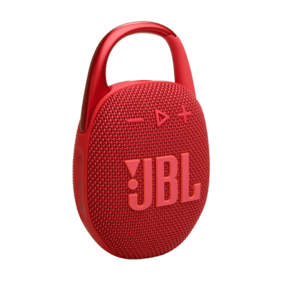 PARLANTE PORTÁTIL JBL CLIP 5 BT 5.3 7W RMS IP67 15HR USB-C ROJO1