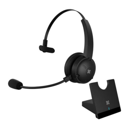AUDIFONO INALÁMBRICO PARA CONFERENCIAS KLIP XTREME CONEXION DUAL BASE DE CARGA MONO KCH-9051
