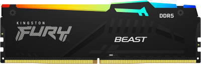 Memoria Ram DDR5 32GB 5600MT/s Kingston Fury Beast RGB, CL40, DIMM, 1.25V1