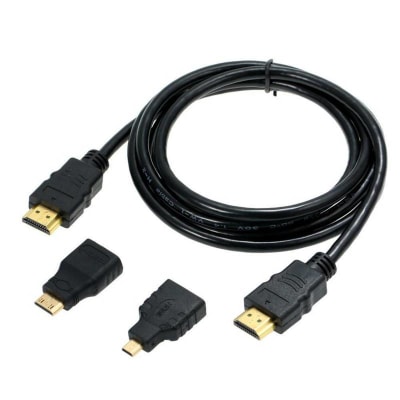 Cable Hdmi 3 En 1 Micro/mini Hdmi 1.5 Metros Irm