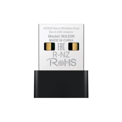 Adaptador USB Nano Wi-Fi Mercusys MA20N Doble Banda 433 Mbps1
