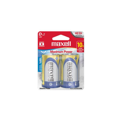 PACK X2 PILA ALCALINA TIPO D2 MAXELL1