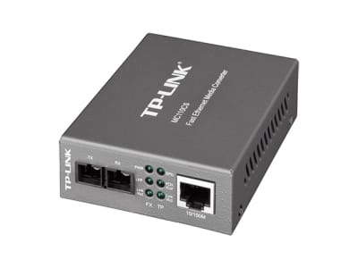 Convertidor de medios de fibra TP-Link MC110cs monomodo 10/100Mbps