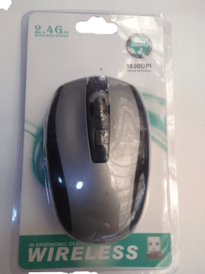Mouse Inalámbrico 6 botones 4 colores 1600 dpi 