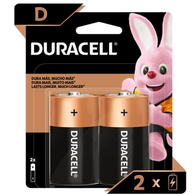 PACK X2 PILA TIPO D DURACELL