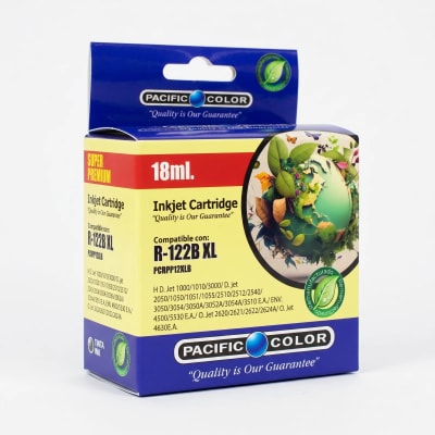 Cartucho Tinta Alternativo Pacific Compatible Hp 122XL Deskjet 1000 / 1010 / 3000 Negro