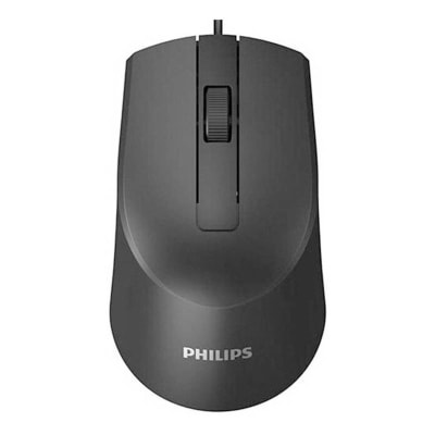 Mouse Philips Alámbrico M104 Spk7104 Negro1