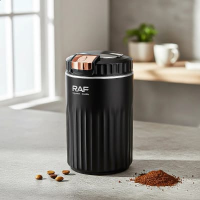 Molinillo De Café Eléctrico Raf R.7147 De 400w, Acero Inoxidable