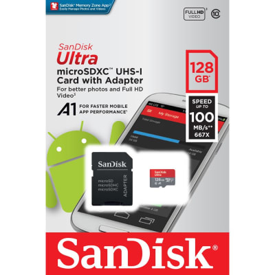 TARJETA MICRO SD SANDISK 128GB UHS-1 CLASE 10
