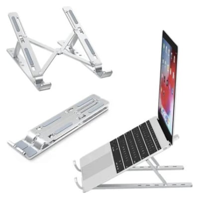 SOPORTE PARA NOTEBOOK/MACBOOK REGULABLE ALUMINIO 14