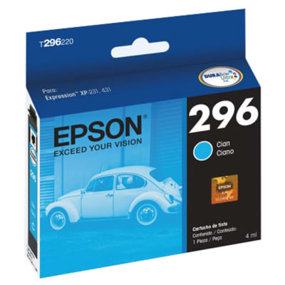 Cartucho De Impresora Epson T296220 Xp-231/431/441 250 Páginas Cyan1