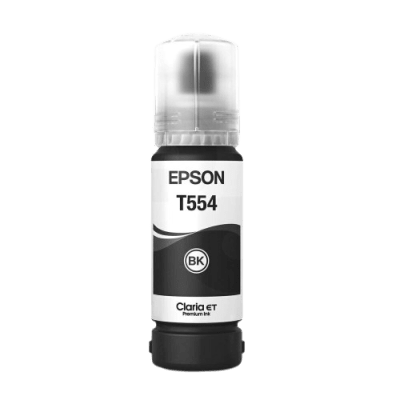 Botella De Tinta Epson T554 70Ml L8160/L8180 6800 Páginas Negro1