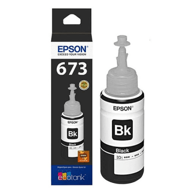 Botella De Tinta Epson T673 2200 Páginas 70Ml Epson L800/L1800/L805/L810/L850 Negro1