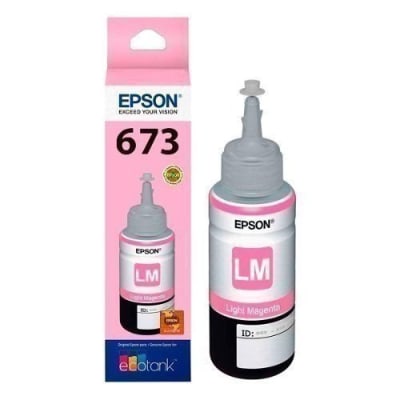 Botella De Tinta Epson T673 2200 Páginas 70 Ml L1800/L800/L805/L810/850 Magenta Claro1