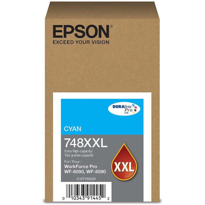 Cartucho De Tinta Epson 748Xxl Extra Alta Para Wf 6090/6590 7000 Páginas Cyan1
