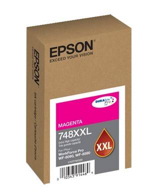 Cartucho De Tinta Epson 748Xxl Extra Alto Rendimiento Para Wf 6090/6590 7000 Páginas Magenta1