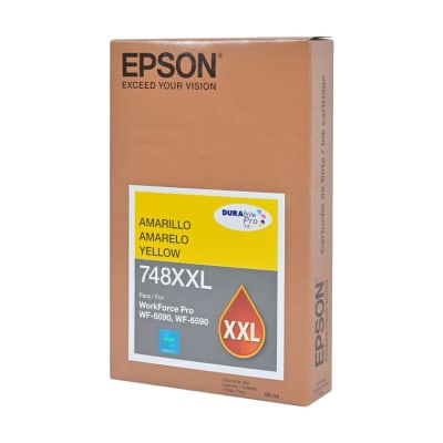 Cartucho De Tinta Epson 748Xxl Extra Alta Para Wf 6090/6590 7000 Páginas Amarillo1