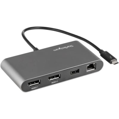 MINI DOCKING STATION STARTECH.COM THUNDERBOLT 3 A DP x2 DUAL 4K USB 3.2 x1 GEN 1 RJ-45 GIGABIT