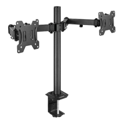 SOPORTE MONITOR DOBLE BRAZO DE 13 A 27 PULGADAS 8KG Gir 180° Rot 360°1