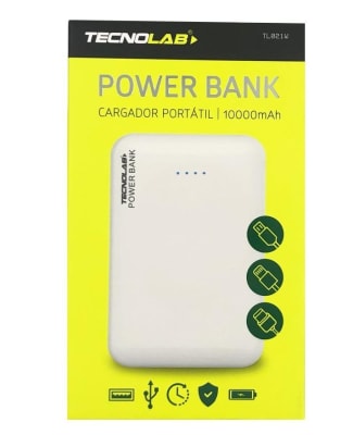POWER BANK TECNOLAB 10.000 MAH TL021W1