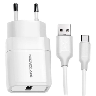 CARGADOR TIPO-C TECNOLAB 2.4A CERTIFICADO TL043