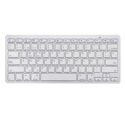 TECLADO MINI BLUETOOTH TECMASTER BT 5.0 160H 2 X PILAS AAA BLANCO1