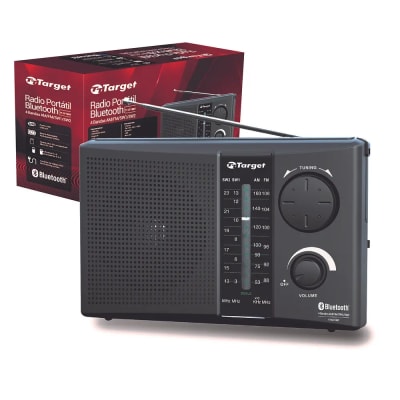 RADIO PORTÁTIL TARGET 3 BANDAS FM/AM/SW BT MICRO SD USB 3.7V 1200mAh TT-CF15BT1