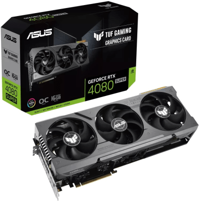 TARJETA DE VIDEO ASUS TUF GAMING NVIDIA GEFORCE RXT 4080S 016G 16GB GDRR6X 3xDP 2xHDMI ATX PCI-e 4.01