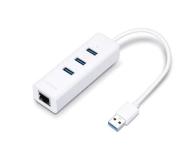 Adaptador USB TP-Link  2 en 1 Hub 3 Puertos USB 3.0 y Rj-45 Ethernet Gigabit1