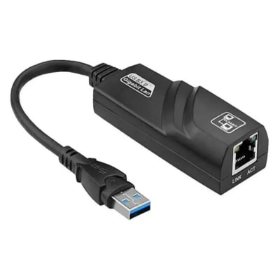 Adapatador Usb 3.0 A Lan Rj-45 10/100/100mbps Negro
