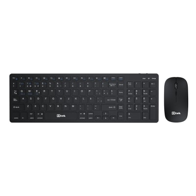 Kit Teclado Y Mouse Inalámbrico + Bluetooth Utek Recargable Ut-Ktd605Bw