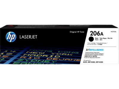 Toner De Impresora Hp 206A Impresoras M255Dw-Nw / M283Cdw-Nw 1350 Páginas Aprox Negro1