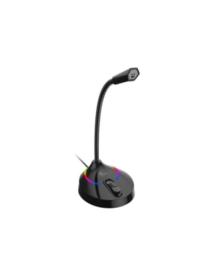 MICRÓFONO PARA VIDEOJUEGOS DE COMPUTADORA USB OMNI-DIRECCIONAL  CON LUCES LED GAMING XTS 6803