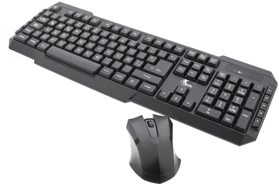 KIT TECLADO Y MOUSE INALÁMBRICO USB 2.4GHZ ESPAÑOL XTECH XTK-309S1