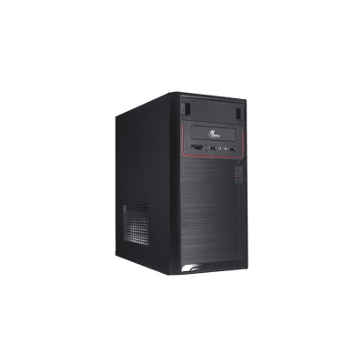 Gabinete XTech XTQ-100 Micro ATX Puerto USB 2.0 Audio/mic Fuente 600W Color Negro