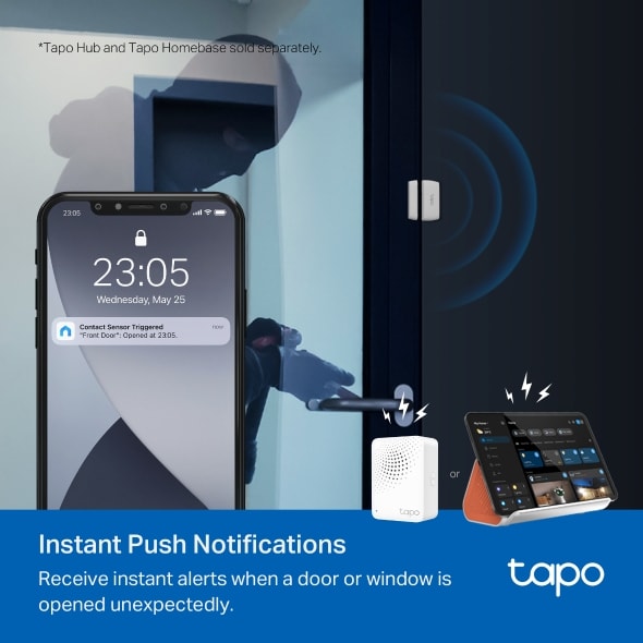 Sensor de Contacto Inteligente para Puerta y Ventana Tp-link Tapo T1105
