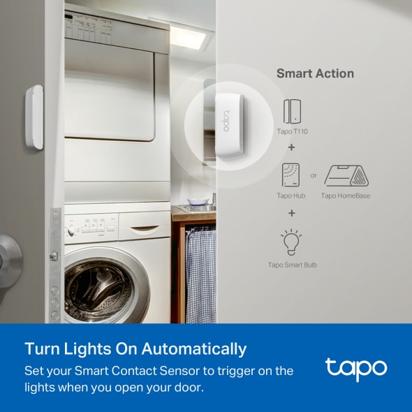 Sensor de Contacto Inteligente para Puerta y Ventana Tp-link Tapo T1104