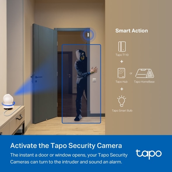 Sensor de Contacto Inteligente para Puerta y Ventana Tp-link Tapo T1103