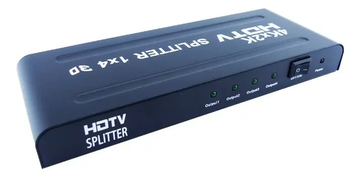 Splitter Hdmi 1 x 4 Salidas Con Amplificador 4k 2k4