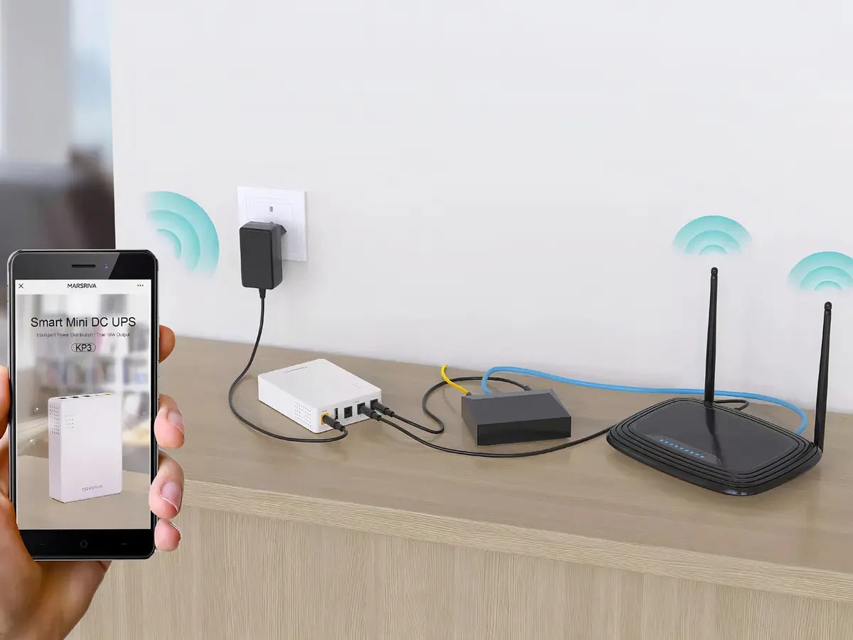Mini Ups Marsiva Smart 1000 Mah Para Módem Router Usb Kp33