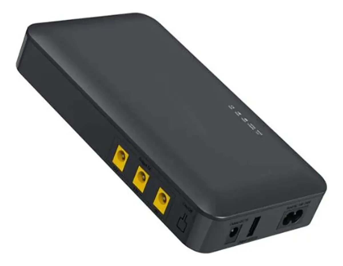 Mini UPS Marsriva Bivolt Kp1 Plus 18 W Salida 3 en 1 y USB 2.1 16000 mAh Para Moden CCTV6