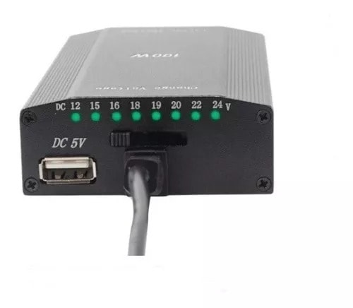 Cargador Universal De Notebook 100W Max Con Conector Para Auto4