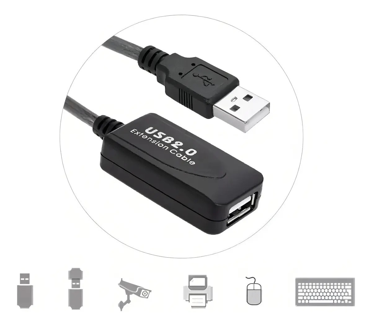 Cable Extensión Usb 2.0 Activo 15m Blindado Sin Perdida4