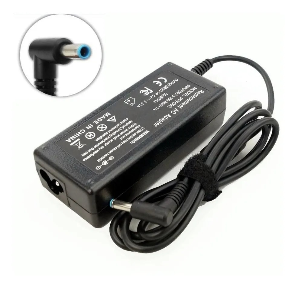 Cargador Alternativo Notebook Hp 19.5V 2.31A 4.5*3.0Mm Conector L Punta Azul 0