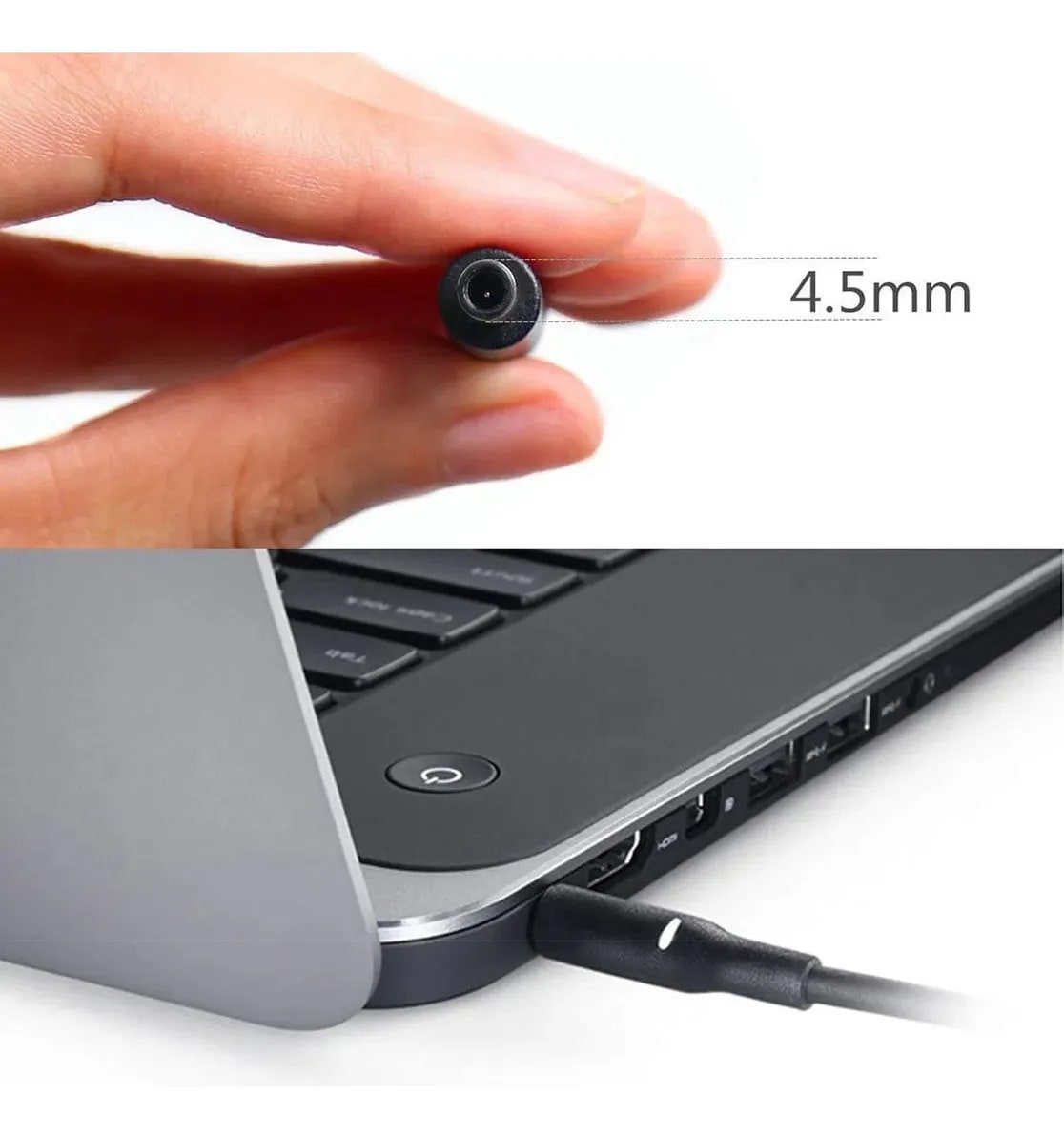 Cargador Alternativo Notebook Dell 19.5V 2.31A Conector 4.5* 3.0Mm Punta Aguja3
